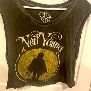Neil Young Cropped Muscle Tank